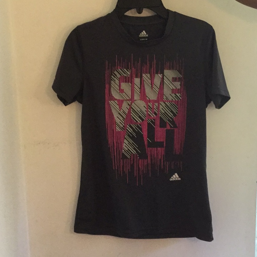 Dark Grey Short Sleeve Workout Shirt